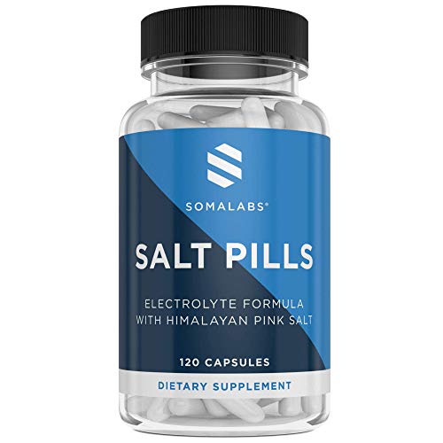 Salt Pills with Electrolytes | Salt Tablets Electrolyte Replacement Supplement | 120 Capsules | Post Workout Recovery for Runners and Sport Athletes | Increase Hydration & Stop Muscle Cramps