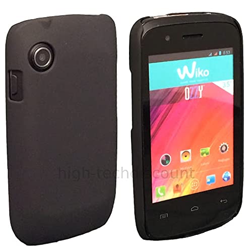 htdmobiles Housse Etui Coque Rigide pour Wiko Ozzy + Film ecran - Noir Rigide