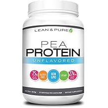 Lean & Pure Pea Protein Powder, Vegan, Low Carb, 25g of Protein, Non GMO, Gluten Free, 27 Servings, 843g