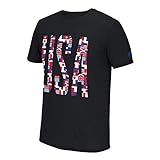adidas USA Olympic Flags Graphic Black T-Shirt (M)