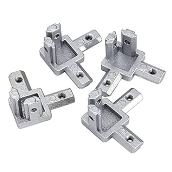 ELECTROPRIME 1X(3-Way End Corner Bracket Connector for T Slot Aluminum Extrusion Profile J7T5