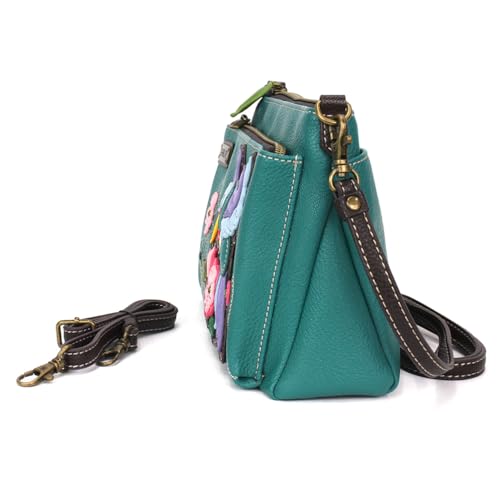 Image of CHALA RFID Protected Vegan Leather Deluxe Crossbody Bag with Adjustable Straps