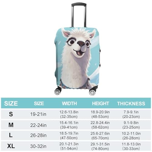 Llama Printed Luggage Cover Protector, Fits 18-32 Inch Luggage2