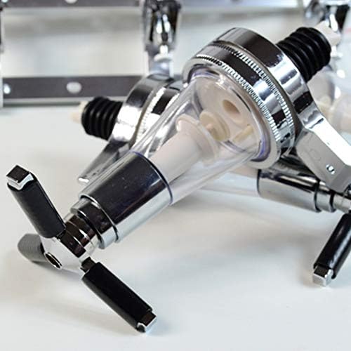 Wall Mounted Bottle Stand Optic Dispenser Drinks Wine Spirits Steel Bar Butler Stand Drinks Wine Dispenser Home Bar (4 Bottles)