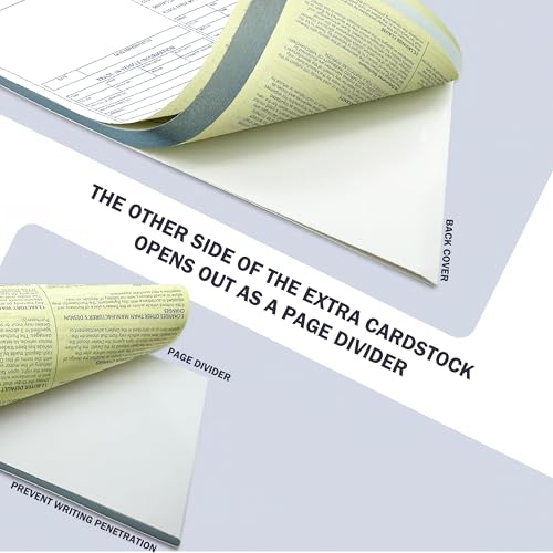 Vehicle Purchase Agreement Forms 2 Part Carbonless Copy Book 8.5 x 11 Inches 100 Sets Auto Dealer Dealership Car Bill of Sale 1 Pcs