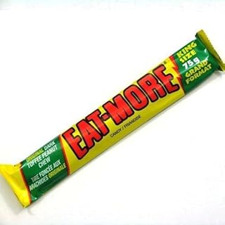 Lot of 10 King Size Eat-more Candy Bars Dark Canada Toffee Peanut Chocolate Candy Bars 75 Grams Each From Canada