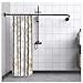 Misounda Corner Shower Curtain Rod Adjustable L Shaped Shower Curtain Rod Drilling Install Stainless Steel Curved Shower Rods 27.6-39.4×43.3-67 With 24 Rings For Bathroom,Bathtub,Fitting Room-Black