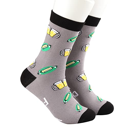 Mbmso 2 Pairs Rugby Socks Weekend Forecast Rugby With A Chance Of Drinking Funny Rugby Gift For Rugby Players Rugby Team Gift (Rugby Socks) #TOP2