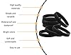 ZoeTekway 10 Stück Armbänder,Einfarbig Leere Silikonarmband,Herren Damen Kinder Sport Armband,für Fitness Laufen Party Sportmannschaft Aktivitäten(Schwarz,202 * 12 * 1.9 mm) #3