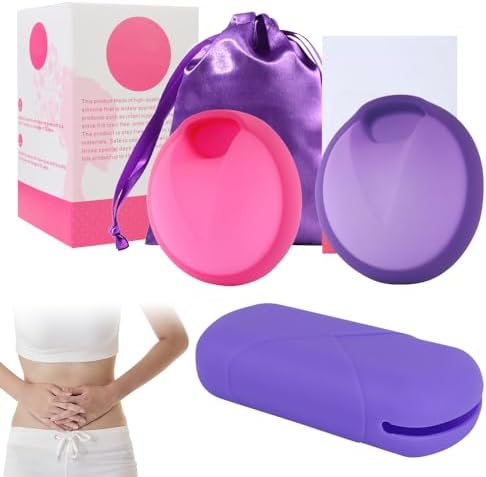 AVCXEC Pack of 2 Silicone Menstrual Discs Period Disc with 2 Sizes (S ...