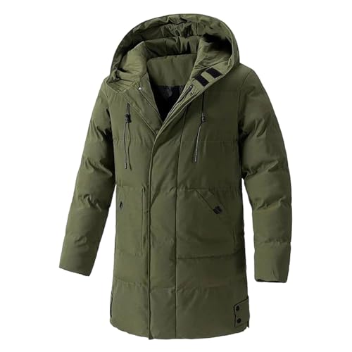 Men Long Parka – Fashion Casual Winter Jacket With Hood, Thicken Warm Coat, All-Match Outerwear
