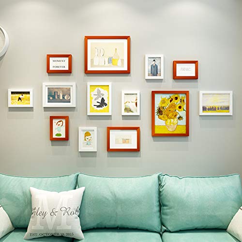 Xyeqz 13 Pcs Picture Frames, Gallery Frame Set, Due 10 Pollici, Quattro 7 Pollici, Sette 5 Pollici,E