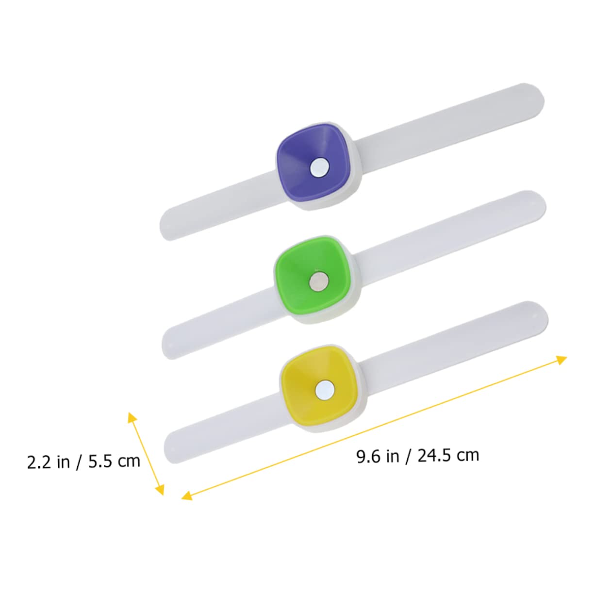 Artibetter 2 Sätze Handgelenk Magnetisches Nadelkissen Praktische Nadelbox Für Stickarbeiten Leichtes Und Komfortables Design Zufällige Farben Für Nähzubehör 3 Stück * 2