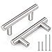 Probrico Euro Style T Bar Cabinet Pulls Stainless Steel Kitchen Handles Bathroom Cupboard Knobs 2.5 Inch Hole Spacing 10 Packs