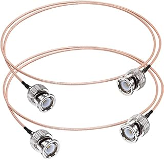TUOLNK BNC Cable RG316 BNC Male to BNC Male Coaxial Cable for CCTV HD SDI Cable 3.28ft (1M) 50Ohm BNC Extension Cable 2 Pack