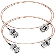 TUOLNK RG316 BNC Coax Cable, Low Loss BNC Male to Male Jumper Cable,3.28ft (1M) 50Ohm Extension for CCTV HD SDI