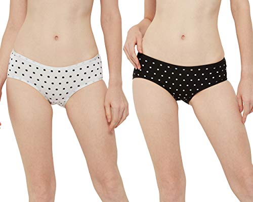 Image of INNERSY Womens Underwear Cotton Hipster Panties Regular & Plus Size 6-Pack