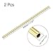 uxcell Brass Round Tube, 300mm Length 8mm OD 1mm Wall Thickness, Seamless Straight Pipe Tubing 2 Pcs