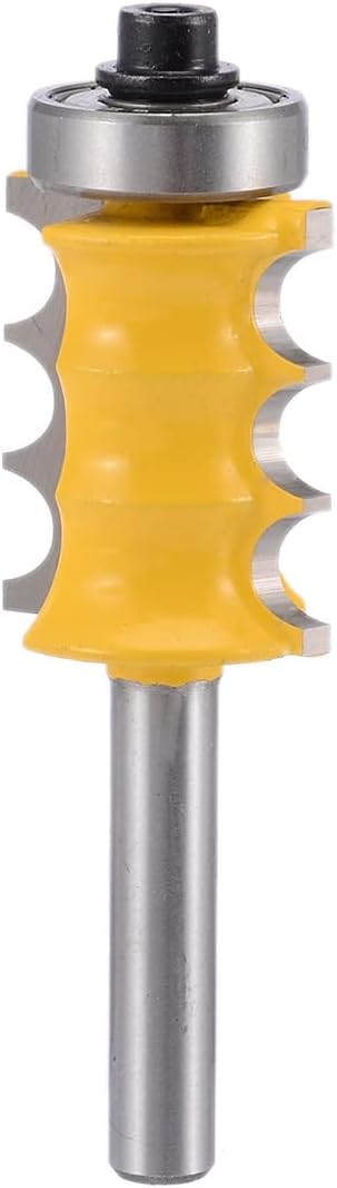 Tungsten Carbide Triple Bead Router Bit 1/4" Shank Molding Router Bit Milling Cutter Woodworking Edge Trimming Cutter Tool
