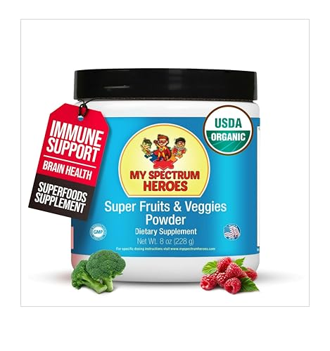 My Spectrum Heroes VEG_POWDER Super Fruits And Veggies Powder - Whole Food Supplement - 16 Superfoods - Powerful Antioxidant cover