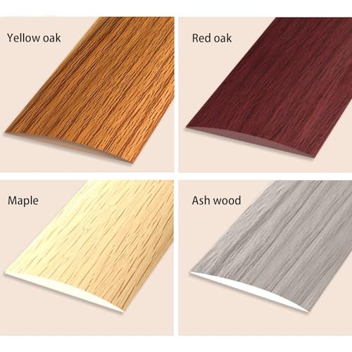 200cm Übergangsprofil Selbstklebend，Übergangsleiste Selbstklebend，Türschwellen Leiste，Türdichtung Selbstklebend，Abdeckleiste Selbstklebend für Laminatbodenbeläge (200cm-4cm-Eiche)