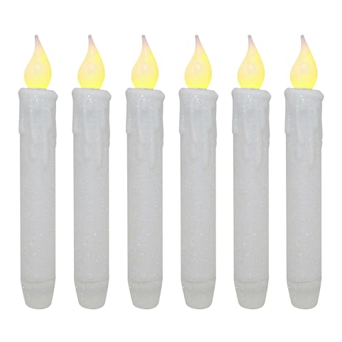Bougies sans flamme à minuterie pour sécuriser l'ambiance lumineuse de la maison lot de 6