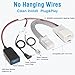 Gonifeto Radar Detector Power Cord Adapter,(5Pin Type-E)Compatible with Subaru Forester Ascent,Crosstrek with Auto Dimming Rearview Mirror,RJ11 DC3.5 Radar Detectors Charger Cable, Built-in Hidden USB