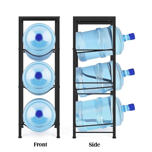 Étagère à snacks robuste avec support intégré pour 3 bouteilles d'eau 5 gallons
