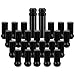 Nemtor M14x1.5 Wheel Lug Nuts, 24PCS Black Closed End 14mmx1.5 Lug Nut with 2 Socket Keys,Replacement for Chevrolet for GMC for Cadillac Escalade for Jeep Grand Cherokee for 2015-2016 for Lincoln