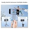 K&F CONCEPT Magnetic Phone Tripod Stand, Smartphone Holder Desk Stand, Magnetic Wall Mount Tripod Compatible with Phones, Compact Selfie Stick Stand for iPhone 17/16/15/14/13/12 Series(Black-grey) #2