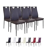 El juego de sillas SALERNO te lleva el encanto de Italia a la mesa del comedor! Elegante y práctico: no hay mejor manera de describir las características de este set de sillas SALERNO
