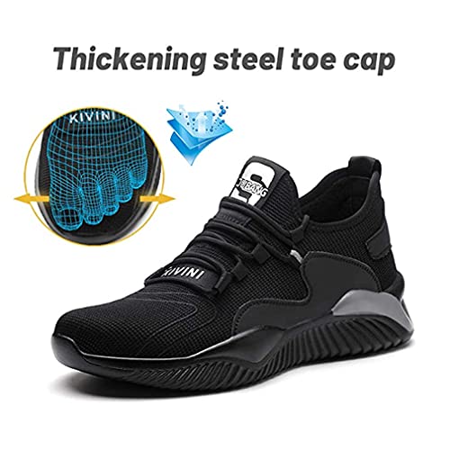 Veiligheidsschoenen heren dames werkschoenen met stalen neus lichte werkveiligheidsschoenen ademende Antislip sportieve… - Image 4