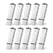 KEXIN 10pcs 8GB USB Flash Drives Pen Drive Memory Stick 8G Silver