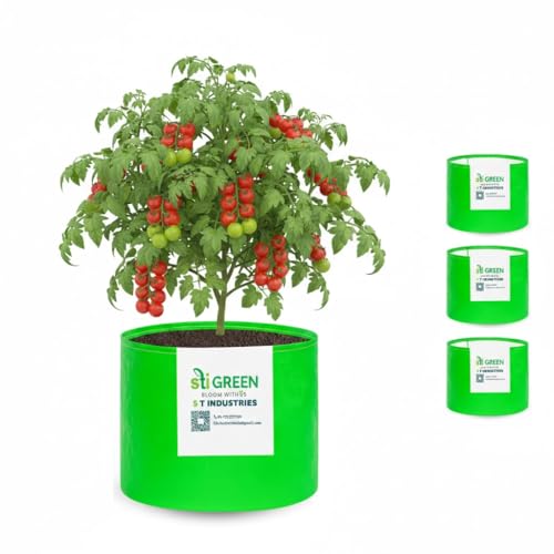 Image of HDPE Grow Bags 20X20 Inch (Pack of 4) | 260 GSM Plant Grow Bags UV-Protected Garden Bag | Growbags for Plants Terrace Gardening | Heavy Duty Plant Bag
