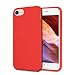 UrSpeedtekLive Slim Series iPhone 6/6s/7/8 Case, Liquid Silicone Gel Rubber Shockproof Cover Case with Soft Microfiber Lining Full Body Protection for iPhone 6/6s/7/8, Red