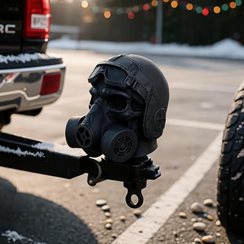 Cover Cap for The Trailer Coupling, Applicable Trailer Covers Diameter of 50mm, Christmas Car Trailer Coupling Cover, Truck, Recreational Vehicle Accessories. (Mask)
