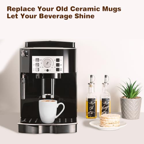 image for Urbanstrive 16 oz Large Coffee Mugs Set of 4 Ceramic Coffee Mug White 