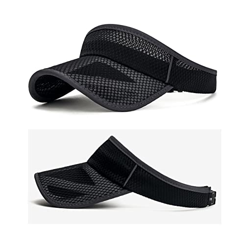 Image of Outdoor Sport Cap Wide Brim UV Protection Breathable Adjustable Baseball Cap for Beach Golf Running Tennis