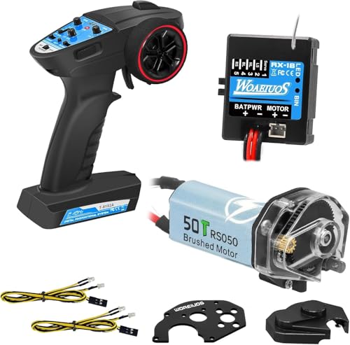 WOAEIUOS 2 in 1 ESC & Receiver 3CH 2.4G RC Transmitter Remot
