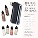 Luminess BREEZE DUO Airbrush Makeup System, Rich Coverage – 9-Piece Kit includes 2x Silk Airbrush Foundation, Plum Shade Blush, Glow Highlighter, Moisturizer Primer, and Airbrush Cleaning Solution