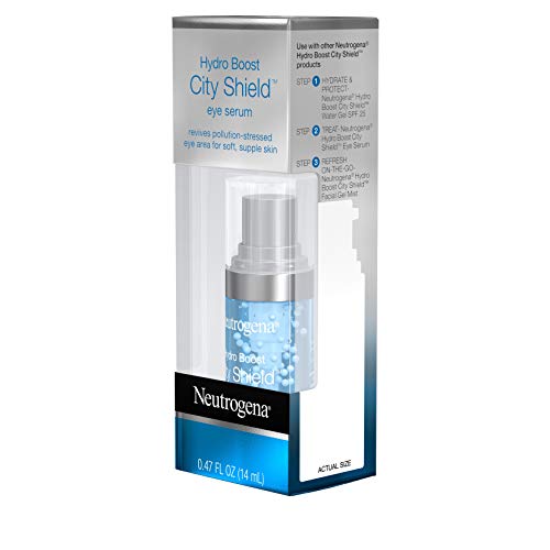 Neutrogena Hydro Boost City Shield Hydrating Eye Serum With Hyaluronic Acid, Antioxidants, And Multivitamin Capsules For Pollution Stressed Skin, Oil-Free And Non-Comedogenic,.47 Fl. Oz #TOP3