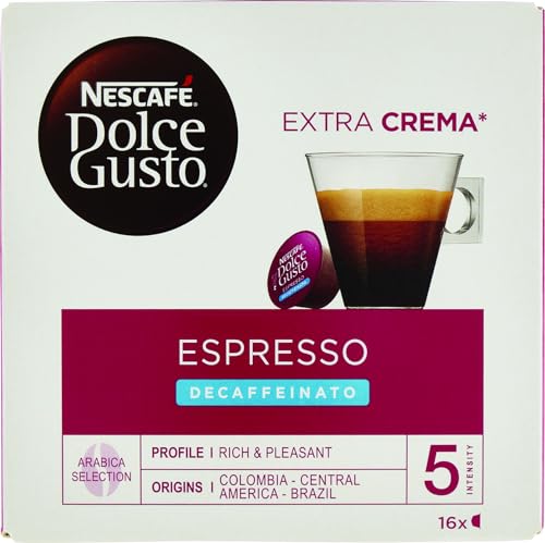 Nescafé Dolce Gusto Espresso Decaffeinato Caffè Espresso Decaffeinato 16 Capsule (16 Tazze)