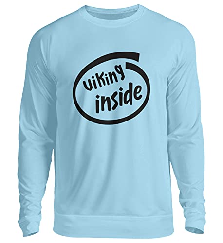 Pull unisexe Viking bleu large idéal pour les soirées fraîches entre amis