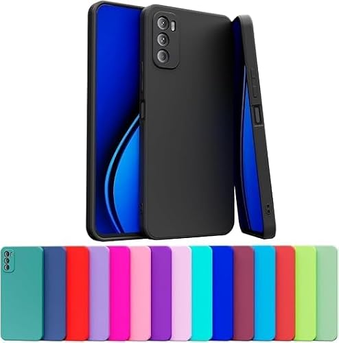 Capa Celular Case Compatível Motorola Moto G42 Silicone Aveludada Com Proteção De Câmera (PRETO)