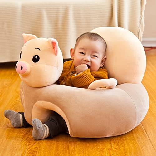 DERCLIVE Assento de chão de bebê fofo em formato de animal, assento de apoio para aprender a sentar,