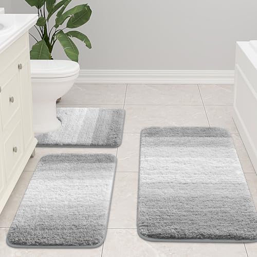Arotive Microfiber Bathroom Rugs, Shaggy Soft Absorbent Bath Rug, 24x16 by Arotive - Used condition - Image 8