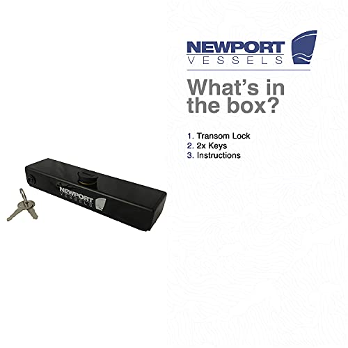 image for Newport Transom Lock for Trolling Motors, Black