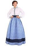 Women's Prairie Costume Dress With Cameo, Wild West Outfit For Halloween Parties And Cosplay
