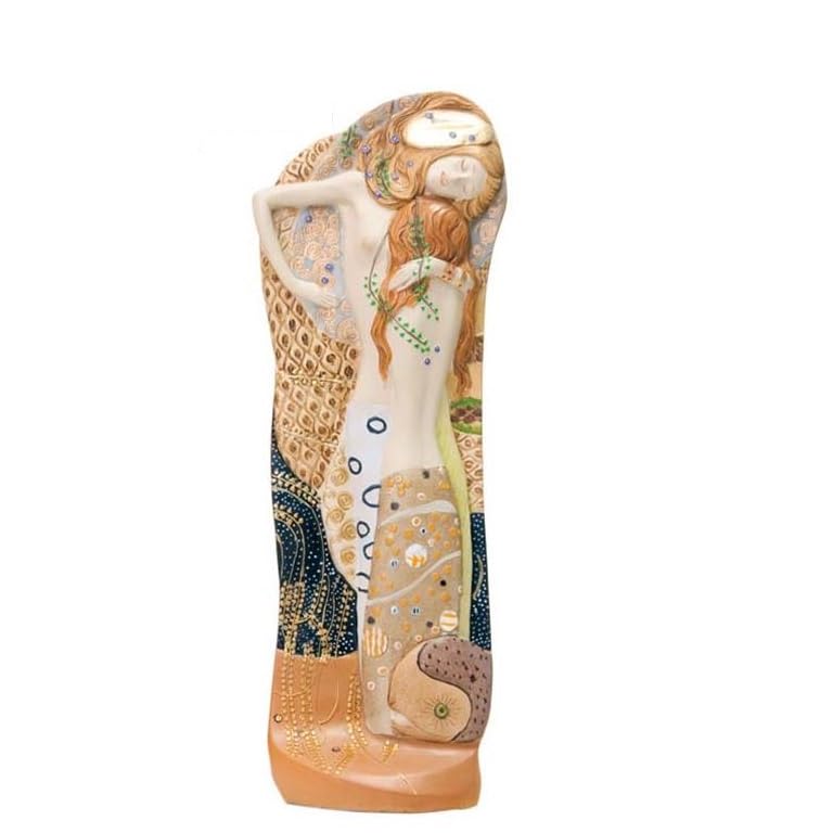 Figurine serpent marin Klimt avec boîte cadeau pour amateurs d'art et de mythologie