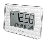 JW208; WEISS; DIGTALE WANDUHR OREGON SCIENTIFIC DIGTALE WANDUHR INNEN-TEMPERATUR; FUNKGESTEUERTE UHR (EU, UK, US); KALENDER; WEISS JW208W
